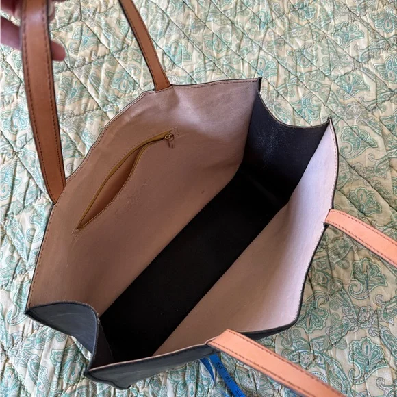 Sun Nation, Woven leather, black leather tote - Picture 6 of 8